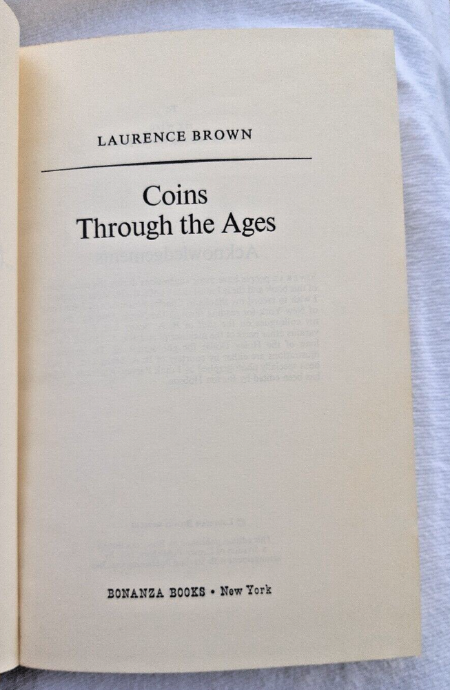 Coins Through the Ages, Lawrence Brown 1961