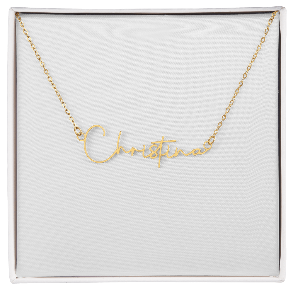 Personalized Signature Style Name Necklace