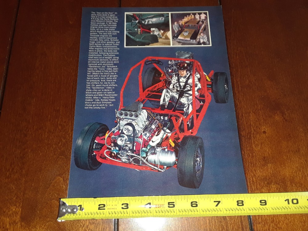 HURST HAIRY OLDSMOBILE ORIGINAL 1966 ARTICLE