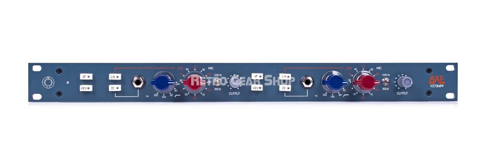 BAE 1073MPF Dual-channel Rackmount Microphone Preamp (no psu)