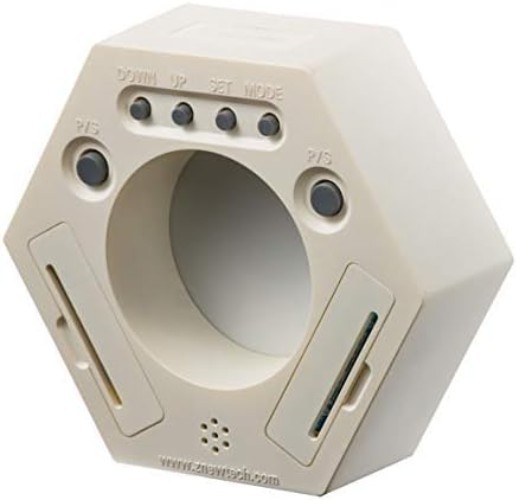 Modern Rotating Productivity Clock - White