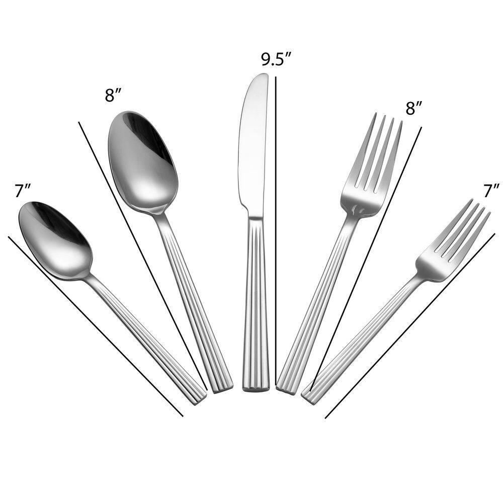 20-Piece 18/0 Stainless Steel Flatware Set (Service for 4)