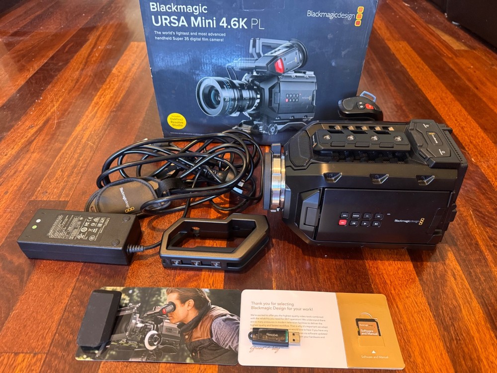 Blackmagic URSA Mini 4.6K PL   Camera - (Davinci Resolve Studio NOT INCLUDED)