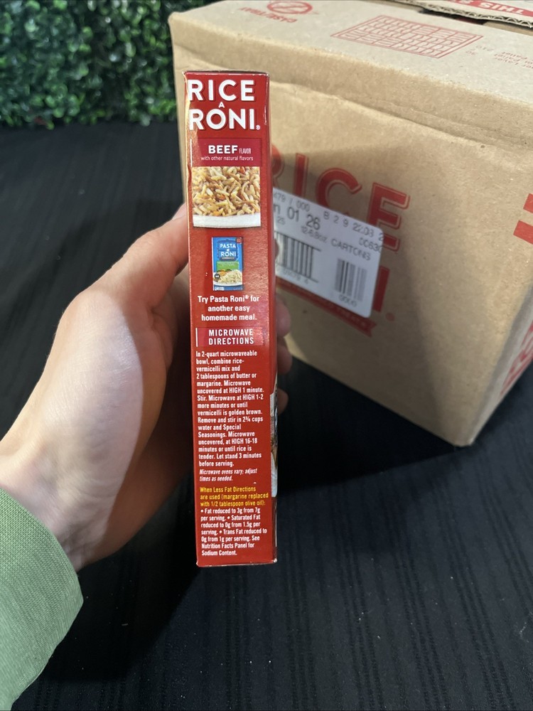 Rice-A-Roni Beef, 6.9oz Boxes (12 Pack) Brand New!