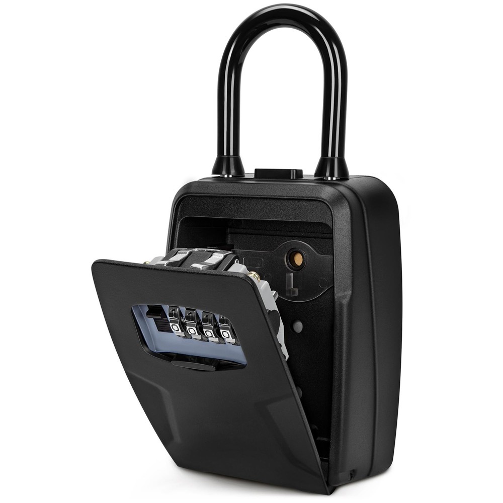 Key Lock Box, Lock Box for Keys with Code, Wall Mount Key Lockbox with Remova...