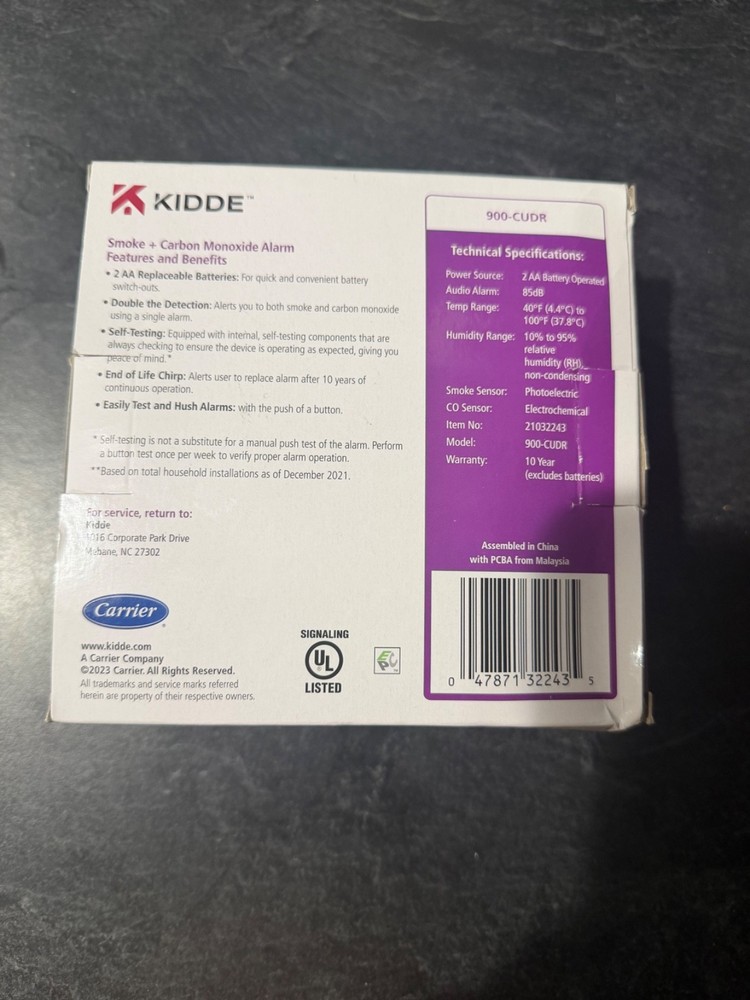 KIDDE Smoke & Carbon Monoxide Alarm