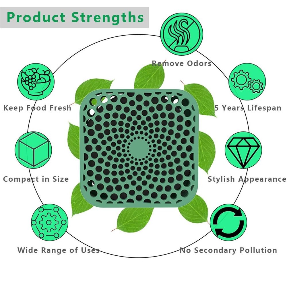Super Refrigerator Deodorizer, Work for 10 Years Fridge Deodorizer Odor Elimi...