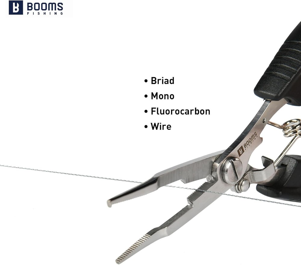Booms Fishing Pliers H01 Braid Cutters Split Ring Hook Remover Tool