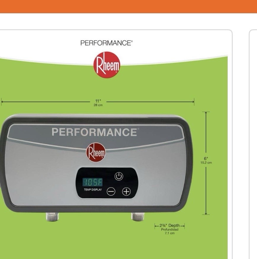 Rheem RETEX 06T - 6.5 kW 240v Tankless Electric Water Heater NIB