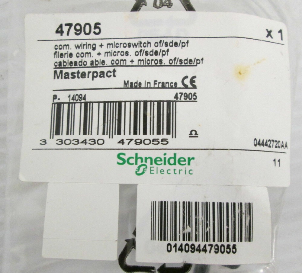Schneider Electric 47905 Wiring + Microswitch