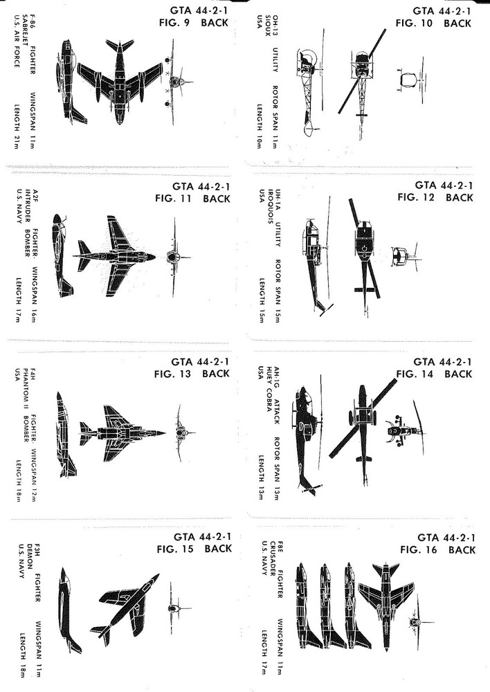 NOS - Graphic Training Aid 44-2-1 - Visual Aircraft Recognition - July 1977