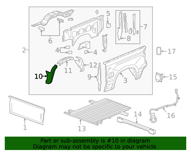 Genuine GM Wheelhouse Panel 84675329