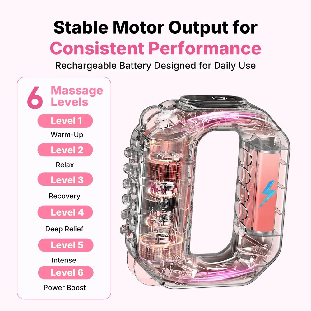 Vibration Plate Lymphatic Drainage 6-Level Portable Cordless Multifunctional