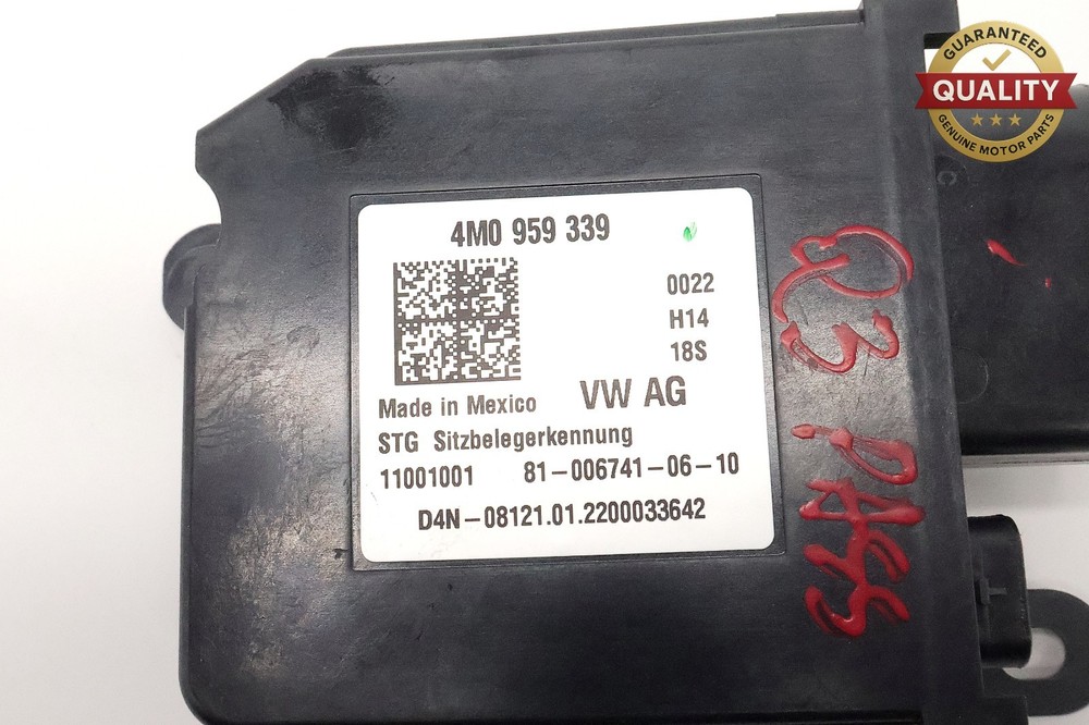 2019-2024 AUDI Q3 FRONT RIGHT SEAT OCCUPANT SENSOR MODULE OEM