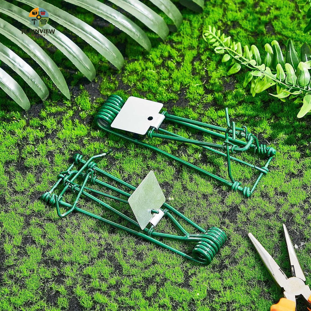 4 Pcs Outdoor Gopher Trap Easy Set Mole Trap Weather Resistant Gopher Killer Vol