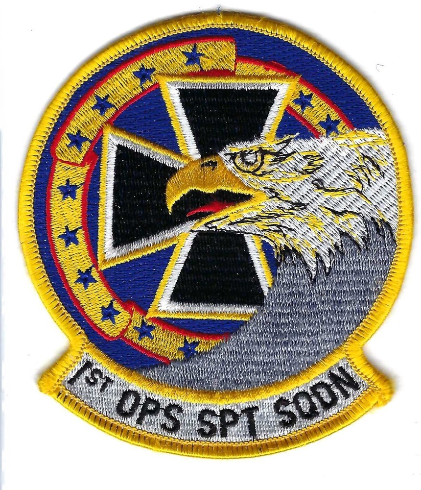 PATCH USAF 1st OPS SPT SQDN OPERATIONS SUPPORT SQ LANGLEY AFB     JT16