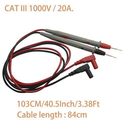Test leads 1000V 20A Ultra-Sharp Gold-Plated Test Probe Lead for Multimeter