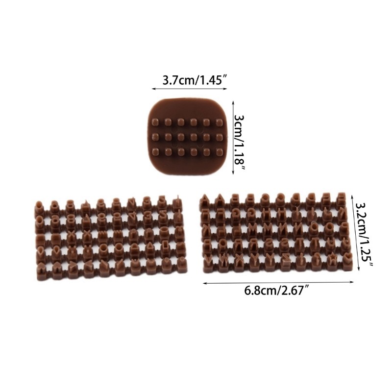 Letter Number Shaped Biscuit Stamps Kitchen Accessories Plastic Material