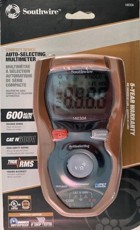 Southwire Tools Auto-selecting CAT IV Multimeter 16030A