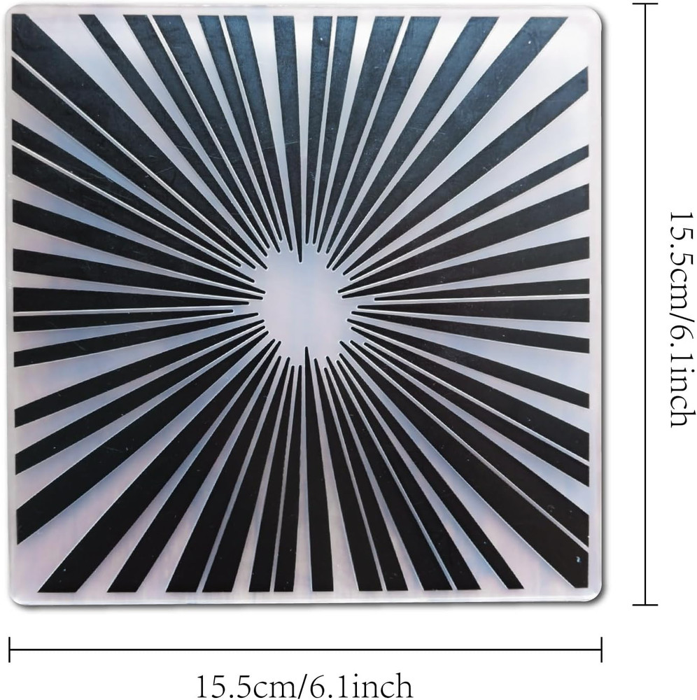 Rays of Light Embossing Folders for Card Making Sunshine Rays Embossing Folder f