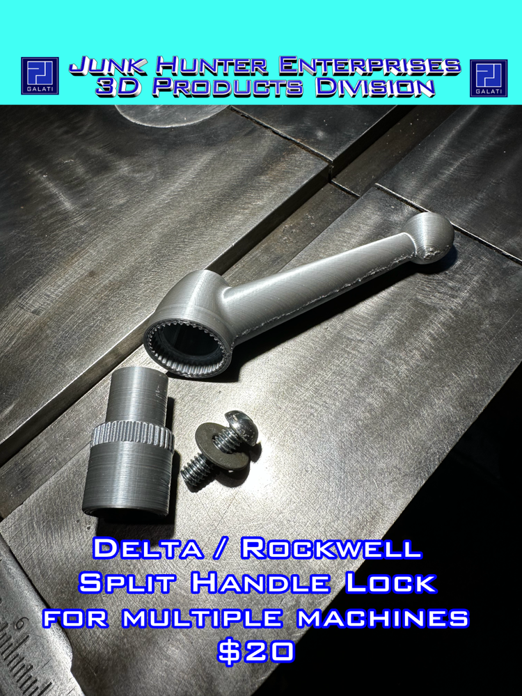 Delta Rockwell Split Lock Handle Lever Geared Replacement 3D Printed