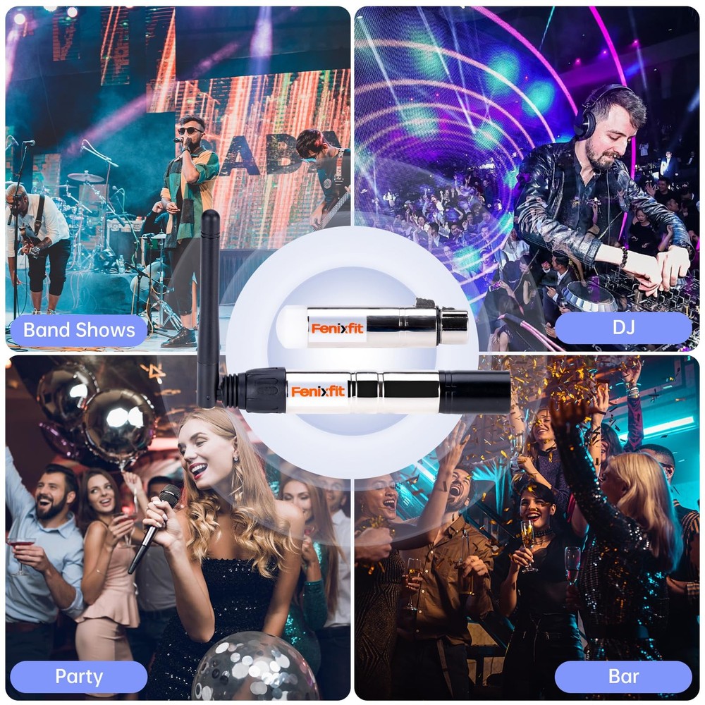 Wireless DMX512 Light Controller - 2.4G Transmitter with 5 Receivers for Events