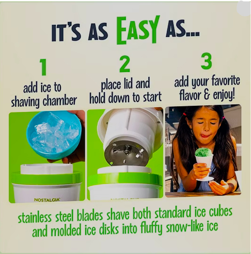 Nostalgia Electric Shave Ice & Snow Cone Maker