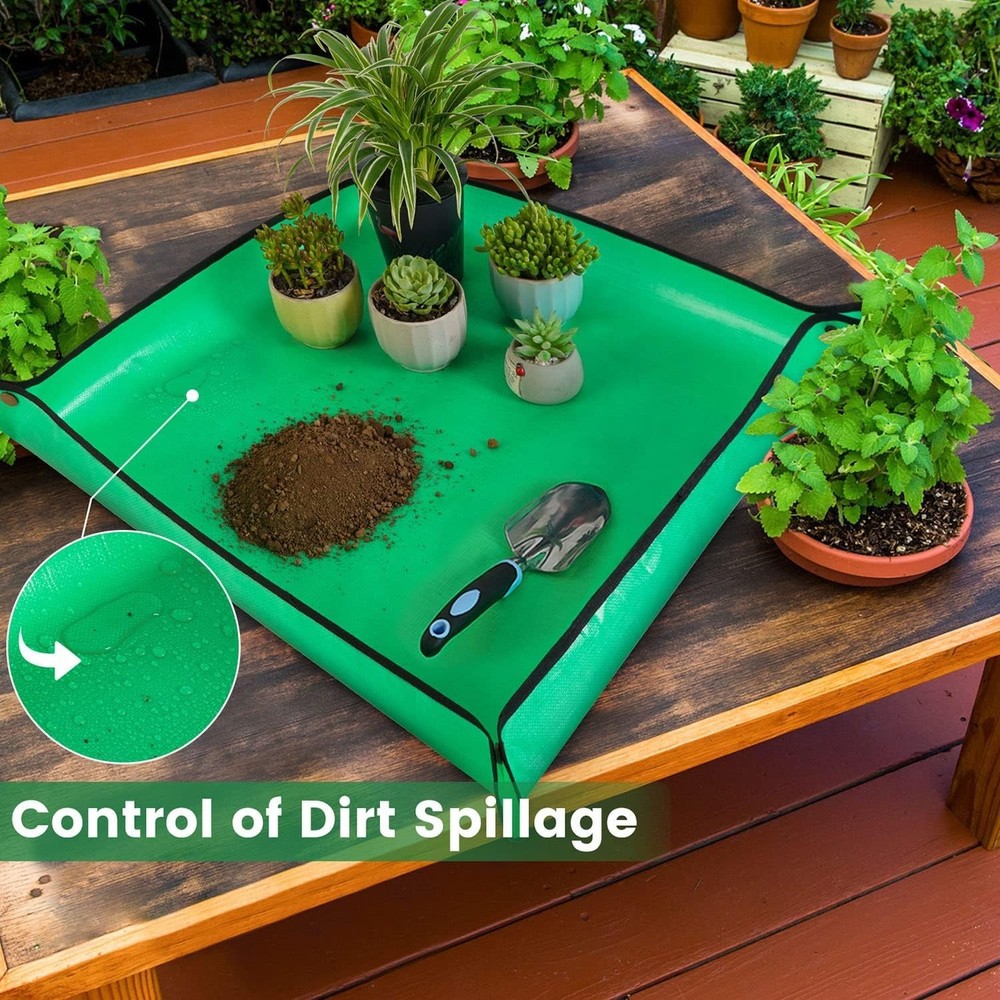 Modern 27" x 27" Repotting Mat - Easy Clean Waterproof Gardening Solution