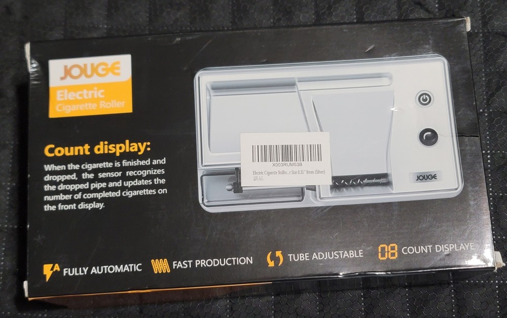 Jouge Electric Cigarette Roller Complete Set Box Count Display