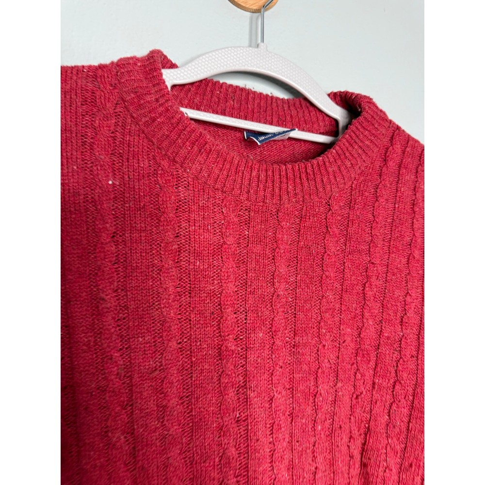 Shetland red wool sweater