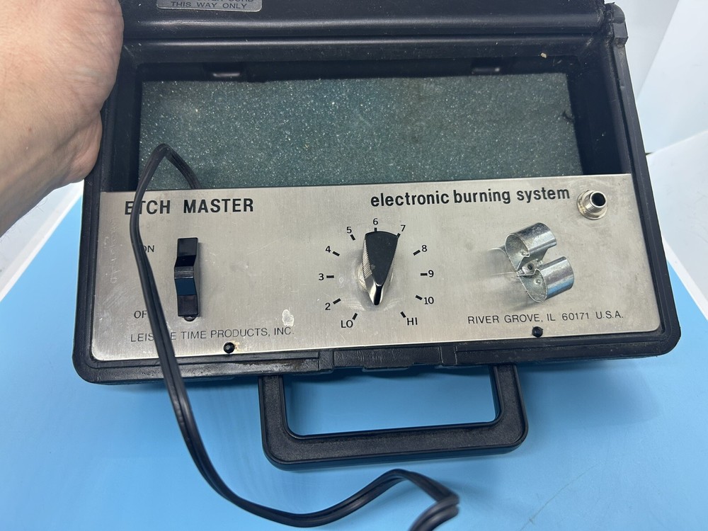 Rare Vintage Leisure Time Etch Master Electronic Burning System. No Pen Tips.