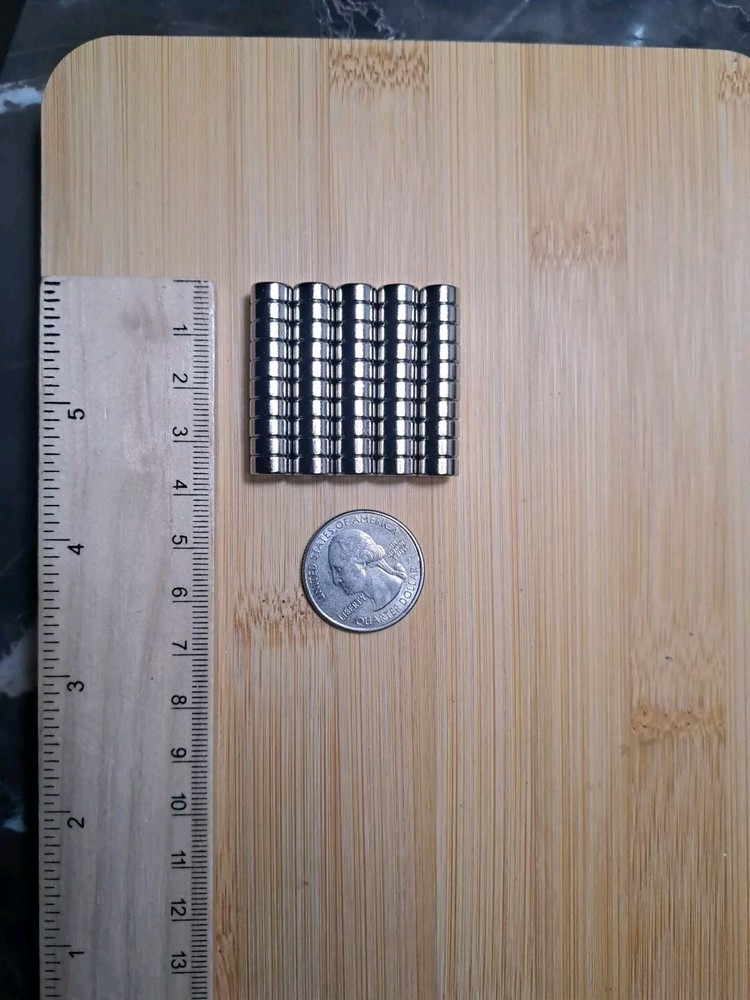 Neodymium Magnets Round Disc 8×3.5mm 50 Pack