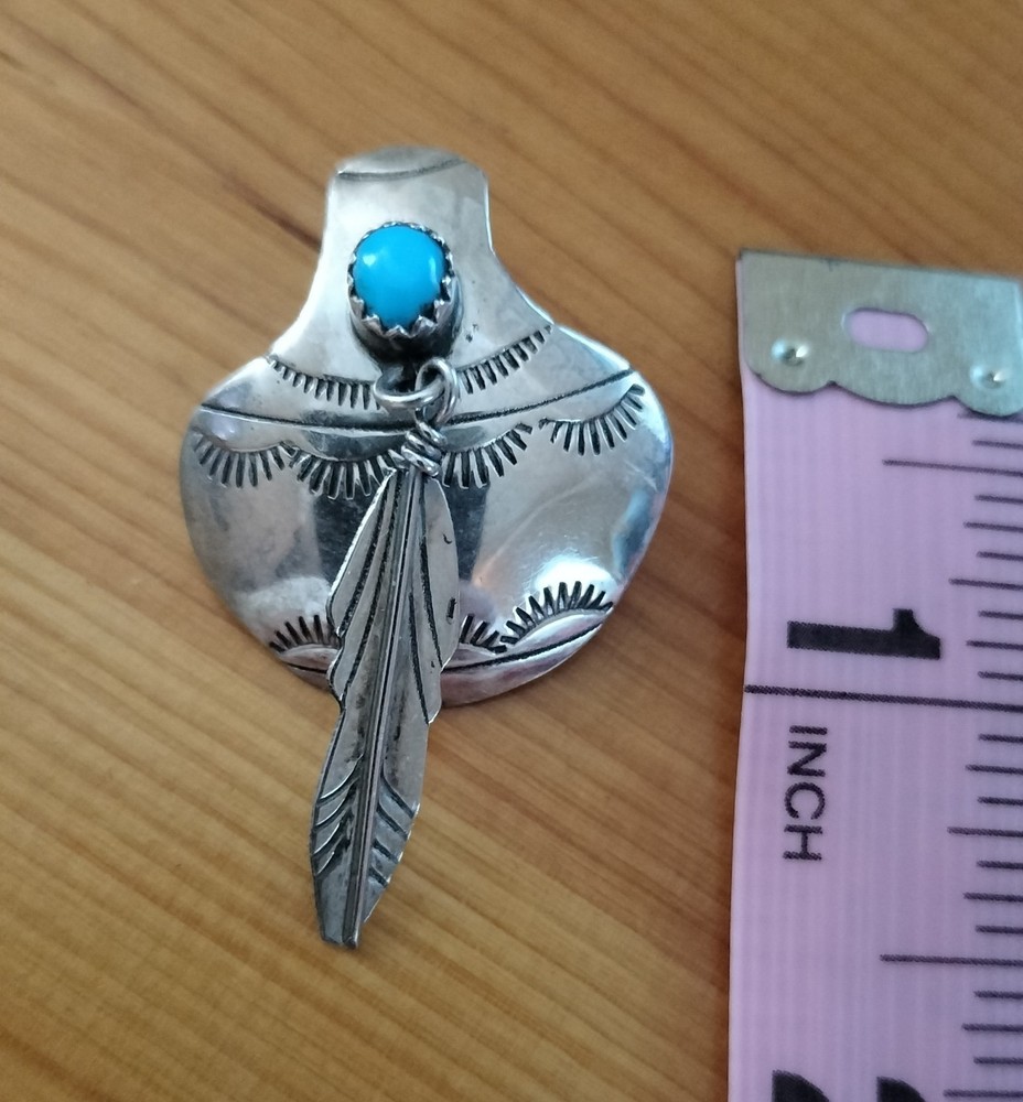 Sterling Silver Turquoise "Pottery" Stud Earrings
