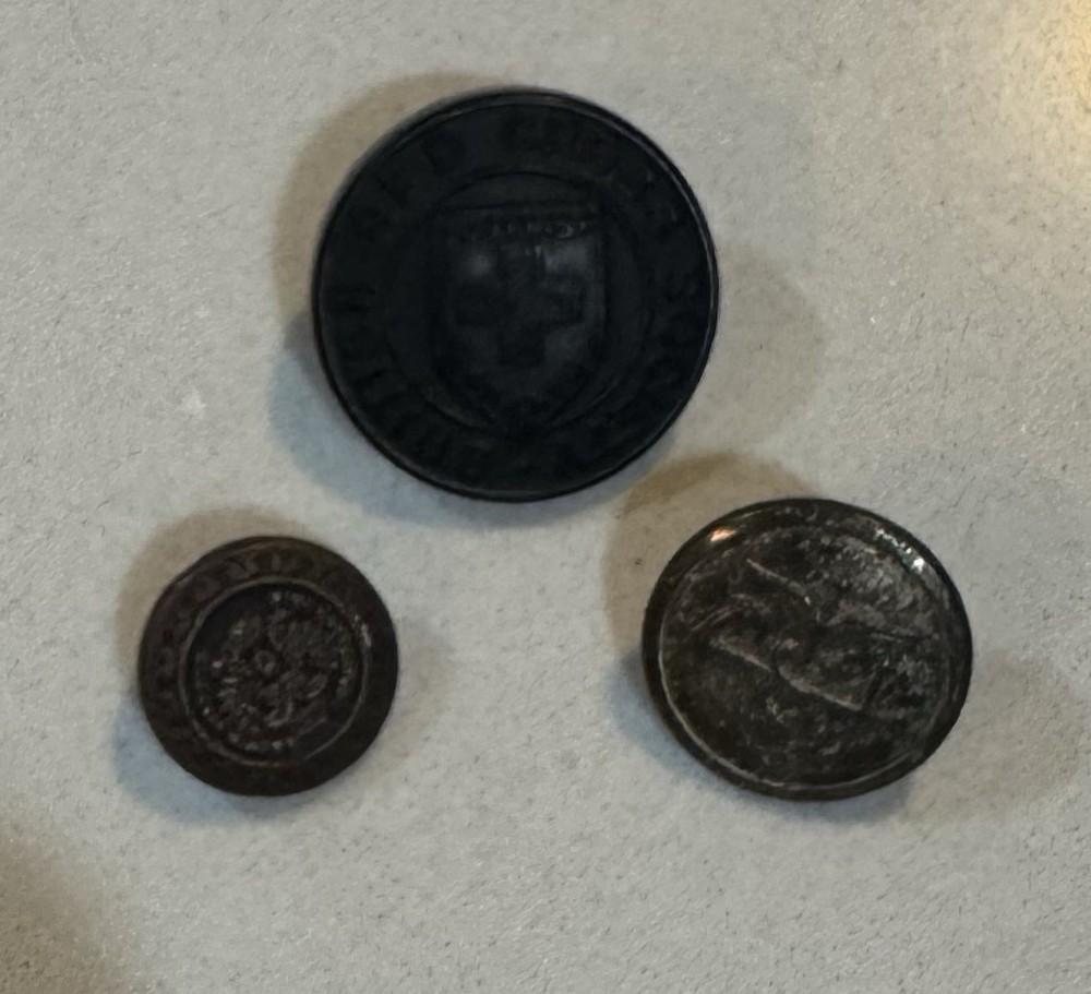 Vintage Red Cross Coat Buttons+