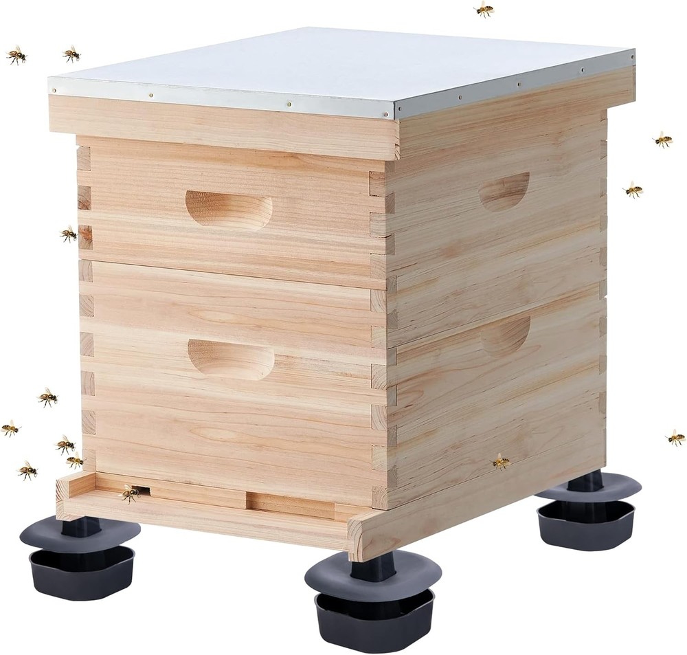 DECOHS 3 Sets/12Pcs Beehive Stands- Sturdy Feet Base...