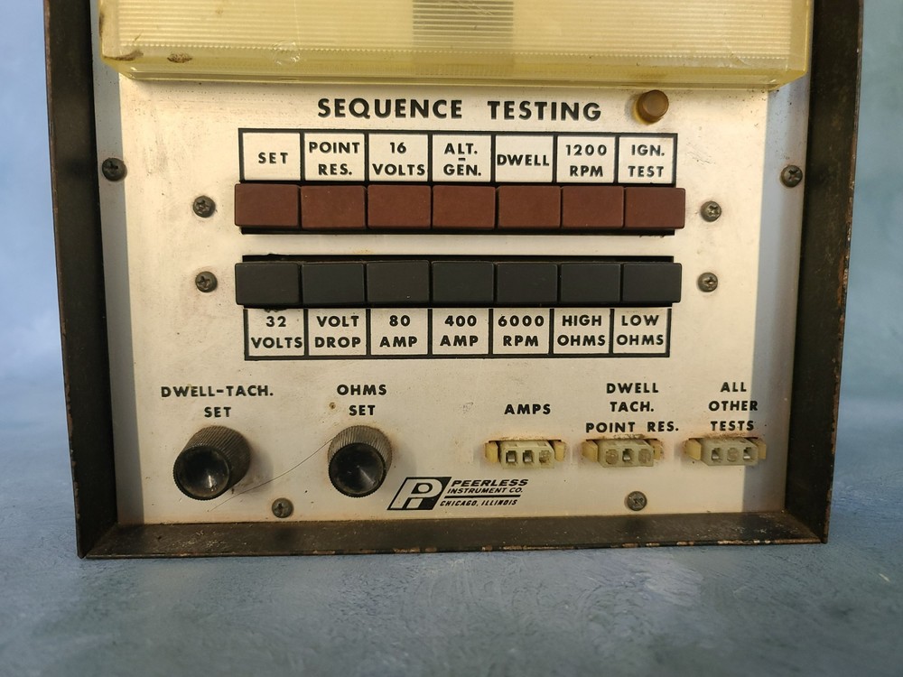 Peerless Instrument Co Diagnostic Engine Analyzer Sequence Testing Model AA-17