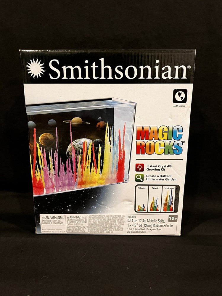 SCIENCE KIDS Smithsonian Magic Rocks Instant Crystal Grow Kit Science Project