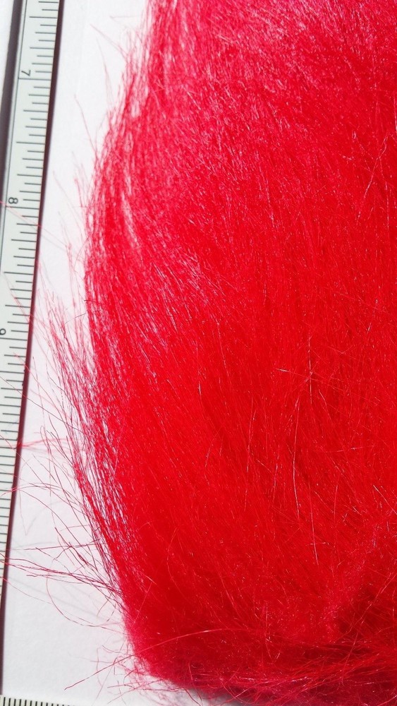 HARELINE DUBBIN " EXTRA SELECT CRAFT FUR " BRIGHT RED Fly Tying