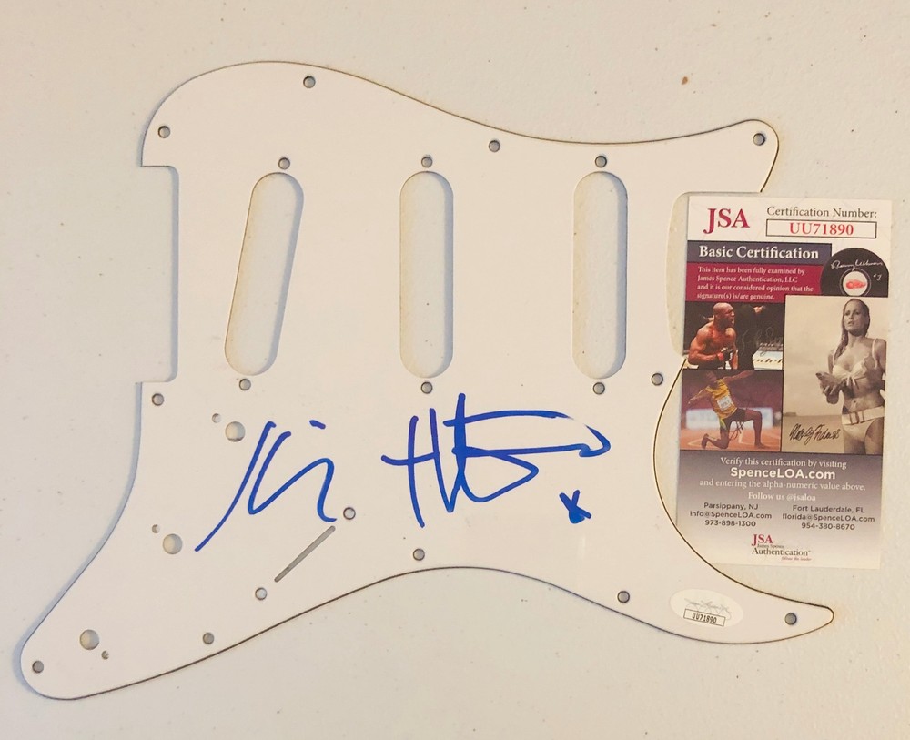 Sonic Youth Autograph Signed Guitar Pickguard X 2 JSA Authentication