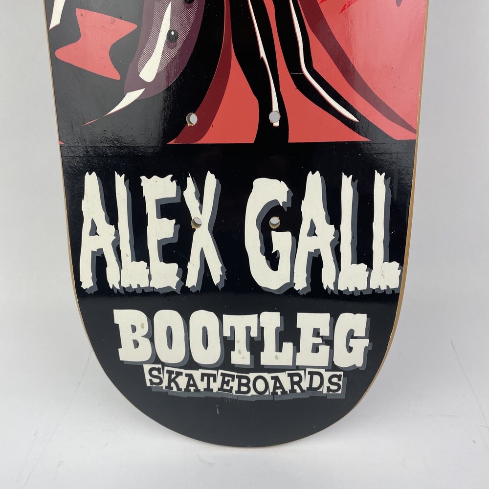 Baker BOOTLEG Skateboards Deck Alex Gall Train Wreck Deck Signed Autographed