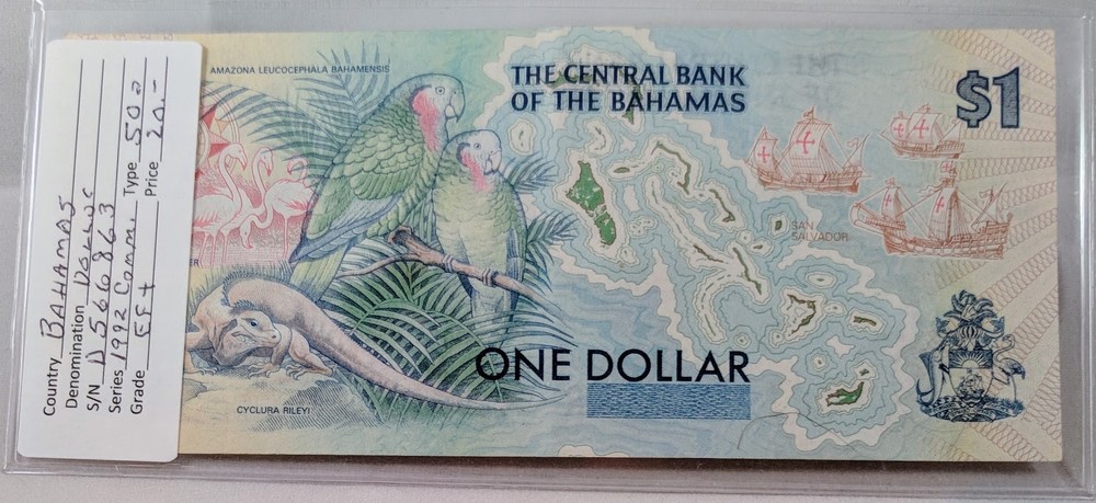Bahamas One Dollar 1992 Series