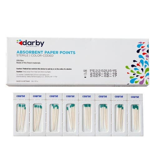 Absorbent Paper Points Sterile Cell-Pack, , Coarse, 200/Box