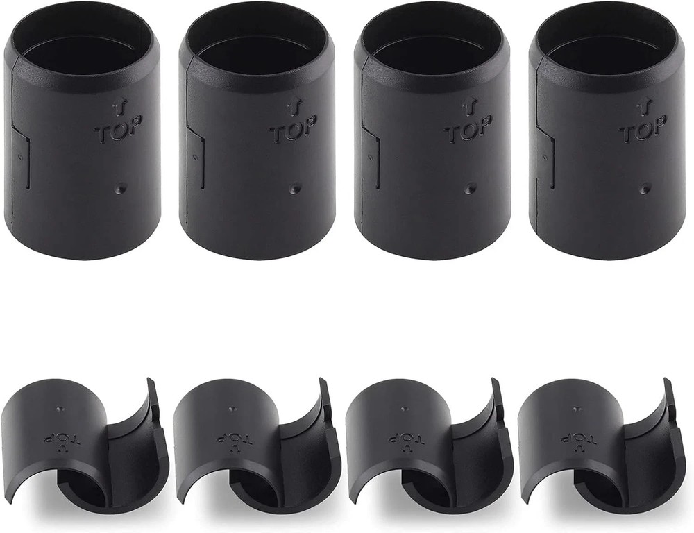 36 Pair(72 Piece) 7/8 Inch Wire Shelf Lock Clips, Shelving Plastic Clips Replace