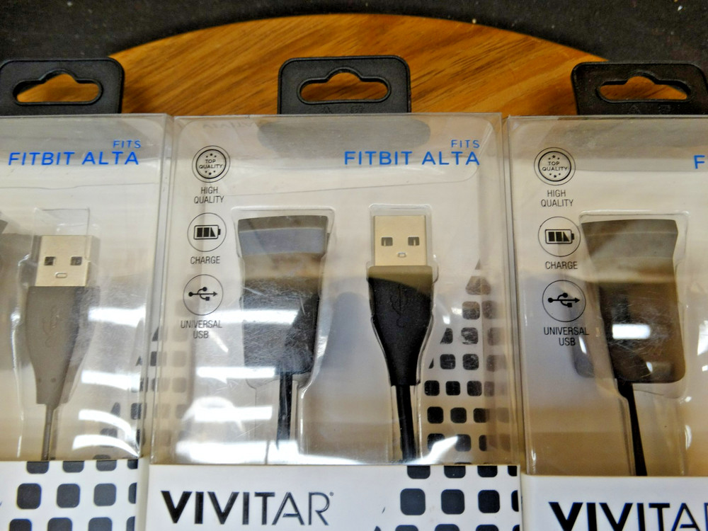 3 NEW Vivitar Charge Away FITBIT ALTA Charging USB Cable