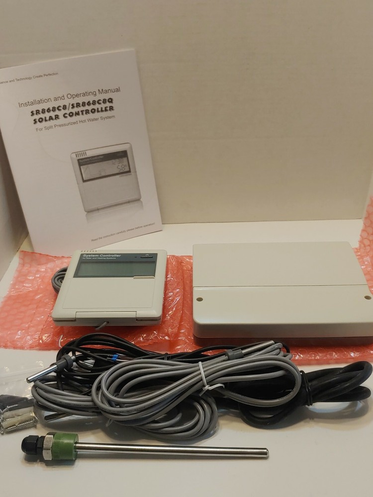Solar System Controller SR868C8 for Split Pressurized Hot Water Heating System