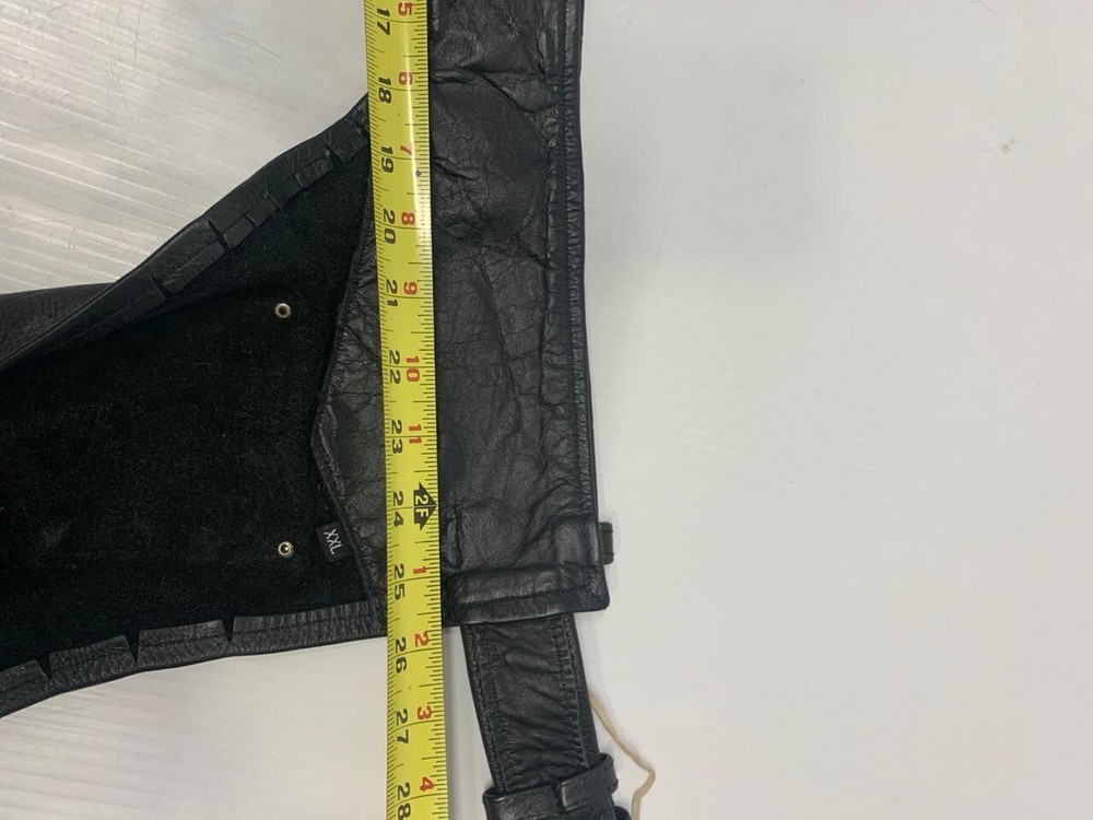Jamin Leather Chaps Black Leather XXL Men's A67