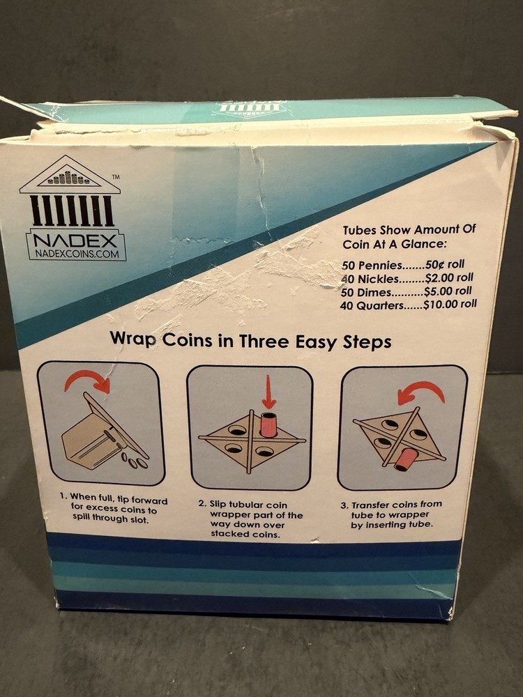 Nadex Small Coin Sorting Tube Beige