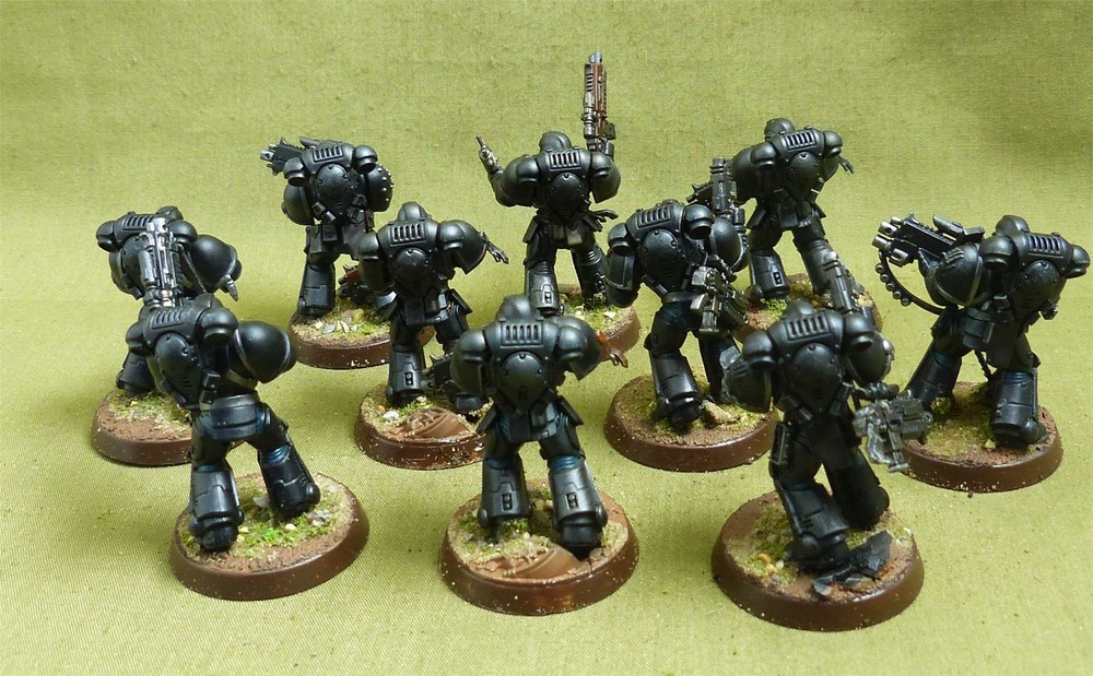 Intercesor Squad painted - Iron Hands - Warhammer 40K #1QR