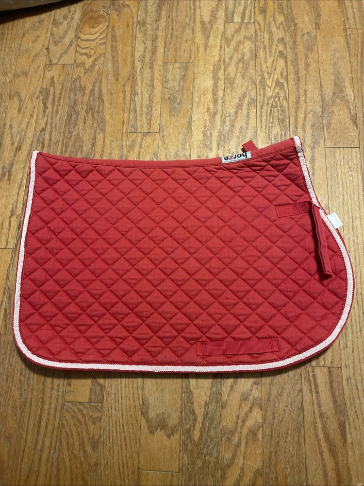 Horze Equine Hunter Jumper Saddle Pad Bright Red