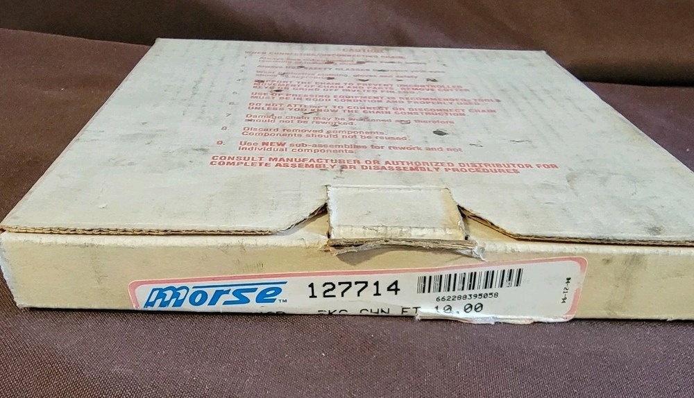 Morse 127714 Riveted Roller Chain 40R 10 Ft